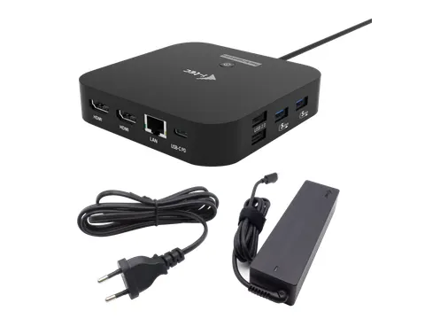 USB-C Dual HDMI Docking Station with Power Delivery 100 W + Universal