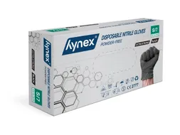 Handschoen Hynex Nitril S zwart extra sterk 5gr 100 stuks