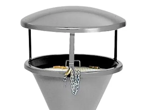 Overkapping Voor Zandasbak Ø 440Mm Verzinkt Zilver