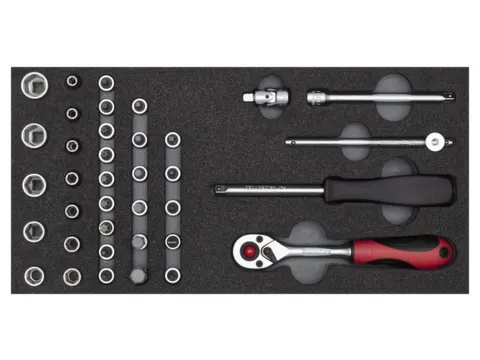 R22150006 Dopsleutelset 1/4 inch 2/6 CT module 37-delig