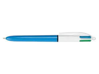 Balpen Bic 4kleuren medium lichtblauw - 1