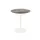 bistrotafel,HxØ 730x700mm,rond,schotelvoet wit,blad HPL Tropical Wood