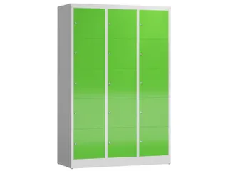 lockerkast,HxBxD 1800x1185x500mm,3x5vakken,vak B 395mm,cil.-slot - 1