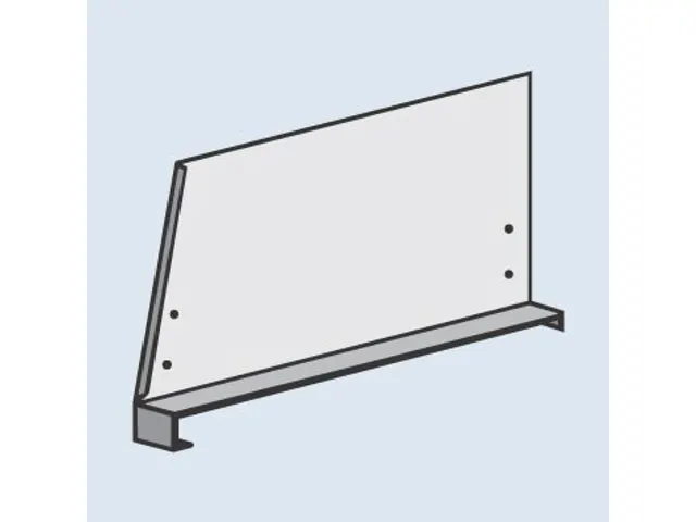 vakverdeler,v. schroefstelling,HxD 300x500mm,vrijstaand,staal,RAL7035