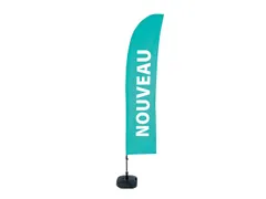 Beachflag 430cm complete set "NOUVEAU" Turquoise