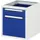 schuiflade-onderbouw v. werkbank HxBxD 545x480x600mm 2laden RAL5010