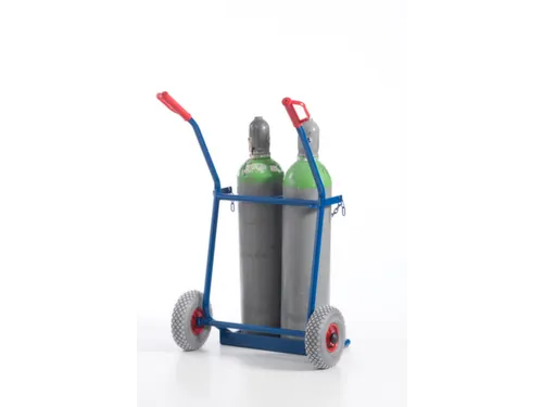 Flessenkar Draagvermogen 100Kg 2X20L-Fles Luchtbanden Ral5010 staal