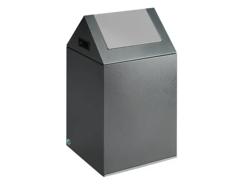 afvalverzamelaar,zelfblussend,1x43l,HxBxD 600x320x320mm,klemring