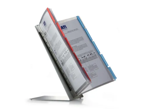 tafel-zichtpanelensysteem DIN A4 staand 10panelen ROOD/BLAUW
