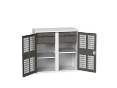 universele kast,HxBxD 1000x1050x550mm,2xStalen bodem,4lade(n)