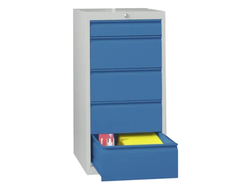 ladekast HxBxD 1000x500x600mm 5laden slot RAL7035 front RAL5012