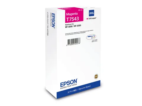 Epson C13T75434N, Extra (Super) hoog rendement, Magenta, 69 ml, 1 stuk