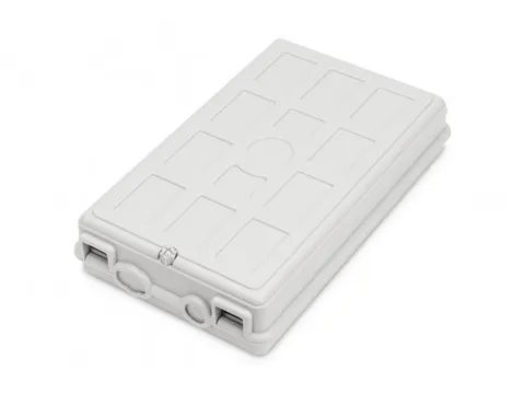 Glasvezel verdeelkast voor buitengebruik 8x SC SX/LC DX 53x148x243 mm