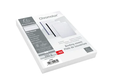PK100 inbindkaft CHROME 230g A4 wit OMOLUX 250g A4 wit