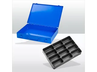 assortimentskoffer,HxBxD 50x335x240mm,12vakken - 1