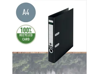 Ordner Leitz 1019 180° Recycle A4 50mm karton zwart - 6