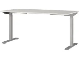 Elektrisch ihv bureau,HxBxD 720-1200x1600x800mm,blad lichtgrijs