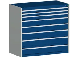 Ladekast 1200x1300x750mm 8laden 75kg Kleur RAL5010 Blauw