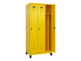 locker voor scheiding van kleding,HxBxD 1950x900x500mm,3vak - 1