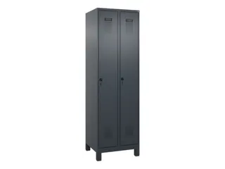 locker,HxBxD 1950x600x500mm,2vak,vak B 300mm,draaigrendel,voeten - 3
