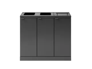 Bica Basic 887 Afvalscheidingsunit 3x45 liter Antraciet - 2