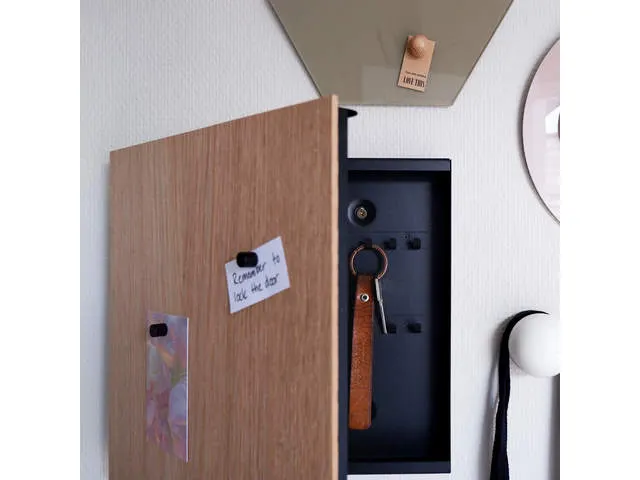 Sleutelkast Naga Magnetisch Glas Wit