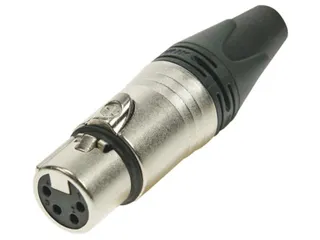 Neutrik - Xlr Kabeldeel, 4-Polig Vrouwelijk, Verzilverd, Vernikkeld - 1