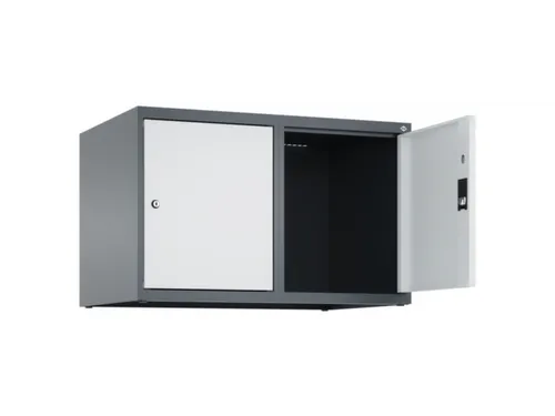 opzetkast,v. locker,2vak.,vak B 400mm,HxBxD 500x800x500mm,vleugeldeur