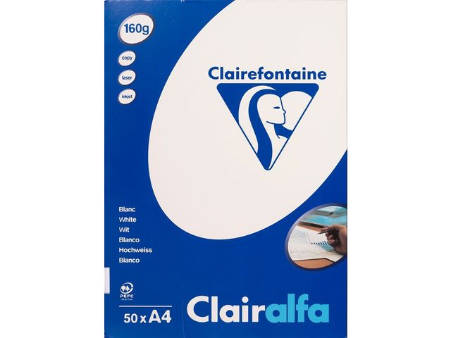 Clairefontaine Clairalfa papier de présentation A3, 300 g, paquet