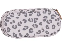 Etui Beckmann ovaal leeg Leopard