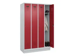 locker,HxBxD 1950x1200x500mm,4vak,vak B 300mm,cil.-slot,sokkel