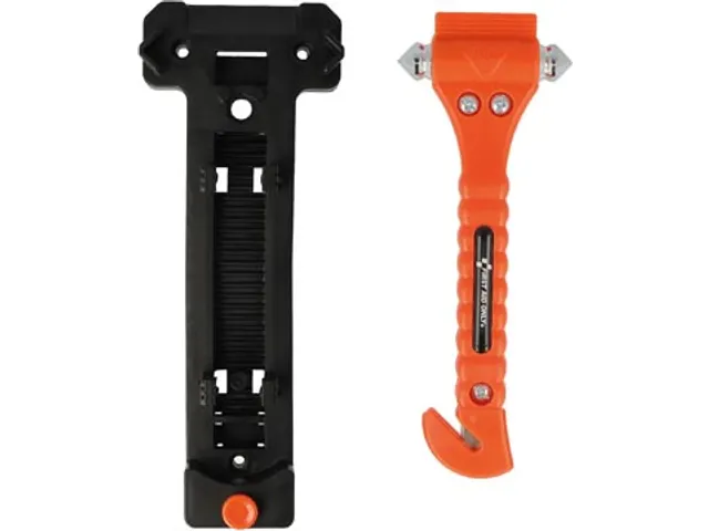 First Aid Only Noodhamer + Gordelsnijder incl. Houder 2 stuks Oranje