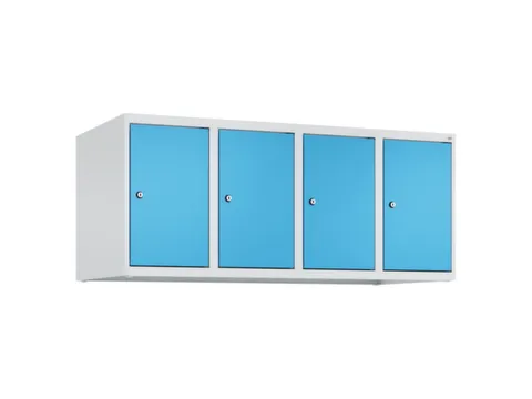 opzetkast,v. locker,4vak.,vak B 300mm,HxBxD 500x1200x500mm,vleugeldeur