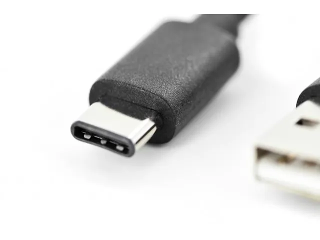 USB Type-C-aansluitkabel type C naar A 1,8m 3A 480MB 2.0 Zwart
