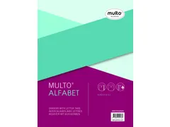 Tabbladen Multo PP A4 23-Gaats 7042020 20-Delig Grijs A-z