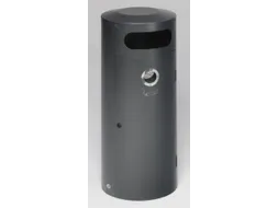 Combi-Asbak 70 Liter 1045x420mm Antiek-Zilverkleurig Afsluitbaar Staal