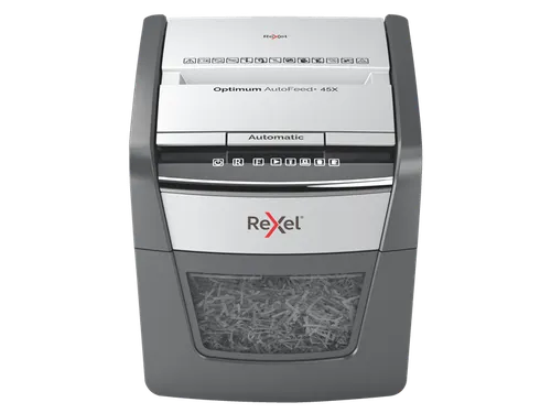 Papiervernietiger Rexel Optimum Auto+ 45X snippers 4x28mm
