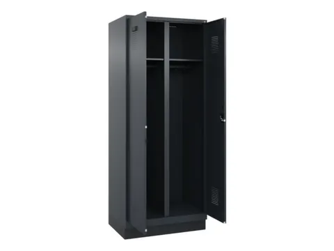locker voor scheiding van kleding,HxBxD 1950x800x500mm,2vak