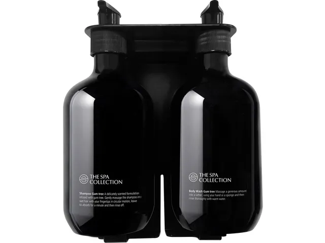 Support mural TSC triple métal noir pour flacon 475ml 10 pièces