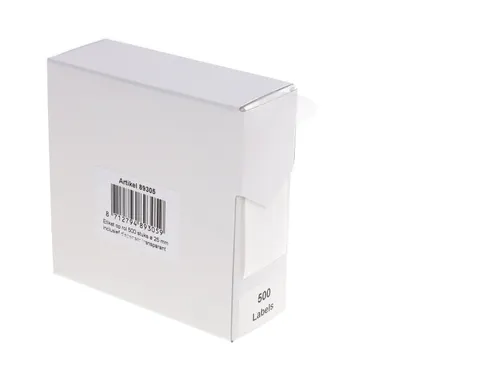 Etiketten Op Rol 25mm Transparant Met Dispenser 500 Stuks