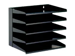Sorteerrek Vepa Bins 5 delig zwart