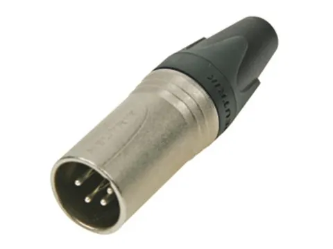 Neutrik - Xlr Kabeldeel, 4-Polig Mannelijk, Verzilverd, Nikkel