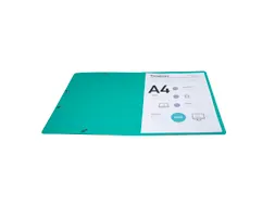 Elastomap A4 Zonder Klep Gegaufreerd Glanskarton Scotten 600g/m2 Groen