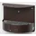 Wandasbak 1.5 liter 230x300x150mm Deep-Brown Slot Staal