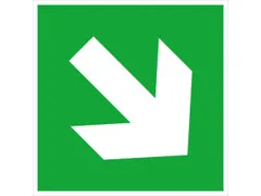 borden voor vluchtroutesignalering,Pijl,pijl omhoog/omlaag,sticker