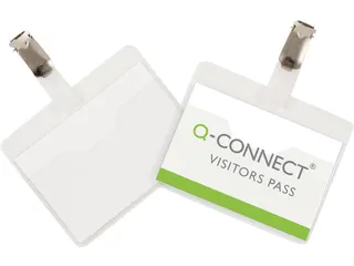Badge Met Clip 60x90mm Incl. Personaliseerbaar Insteekkaart 25 Stuks - 1