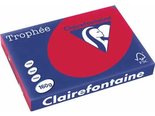 Trophée Intens Gekleurd Papier A3 160 gram 250 vel Kersenrood