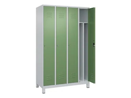 locker voor scheiding van kleding,HxBxD 1950x1200x500mm,4vak