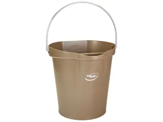 Hygiene 5686-66 emmer 12 liter bruin maatverdeling en schenktuit - 1