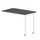 aanbouwtafel,i.h.v.,HxBxD 720-840x1000x600mm,MS-donkergrijs